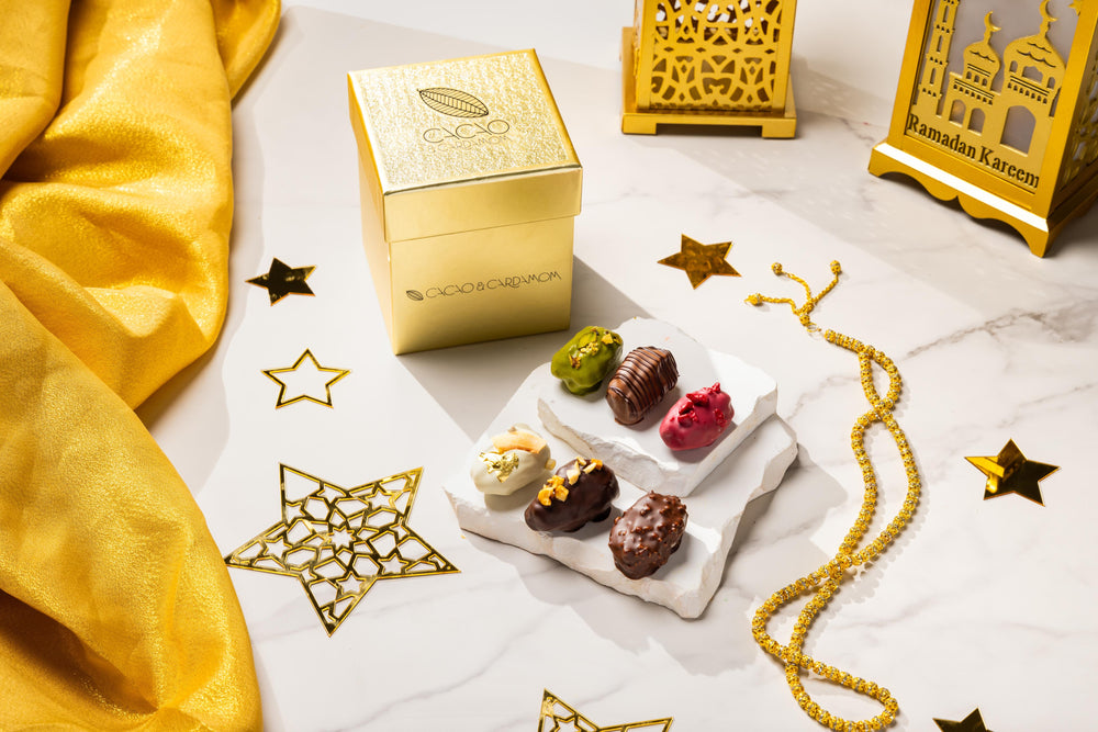 12 Piece Chocolate covered Dates for Ramadan 