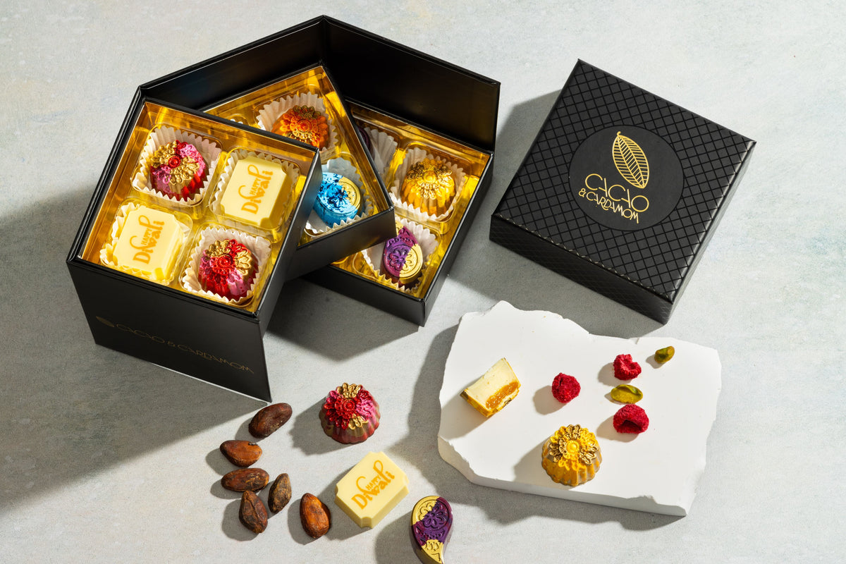 12 Piece Artisan Chocolate Collection for Diwali 
