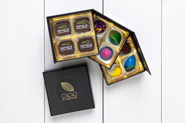 12 Piece Box Corporate Gift, Party Favor, Custom Chocolate