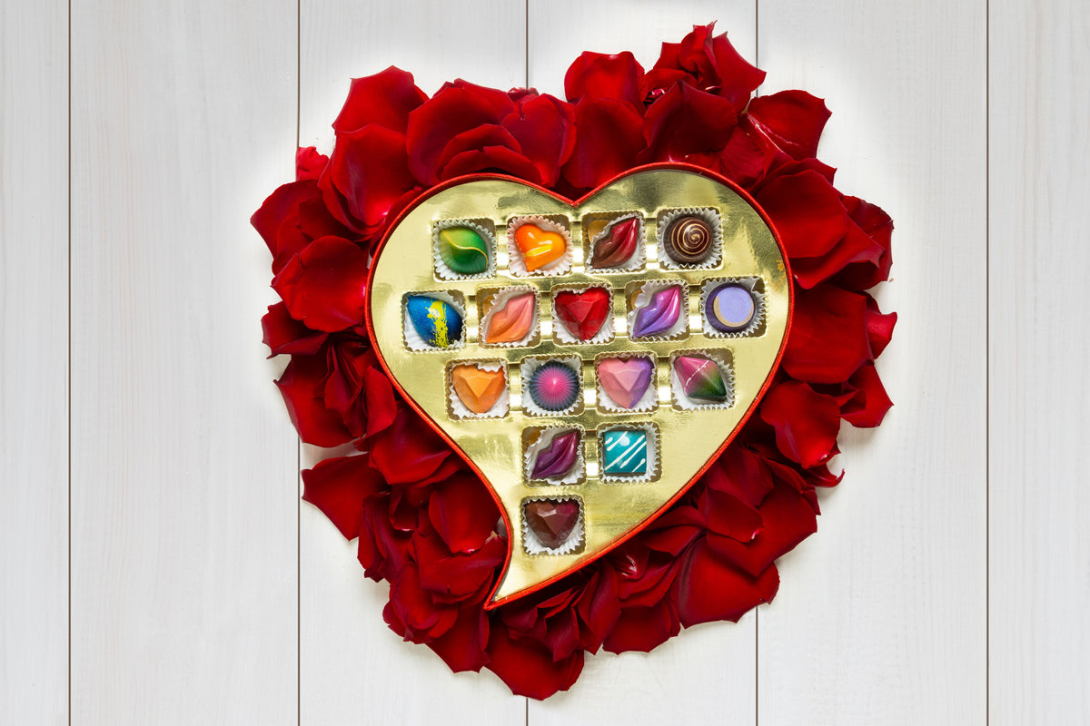 Exquisite Heart Chocolates