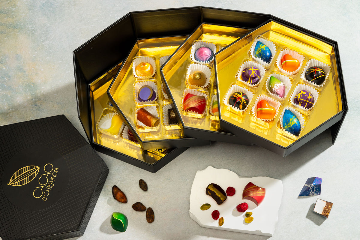 Luxury chocolate in a decorative box