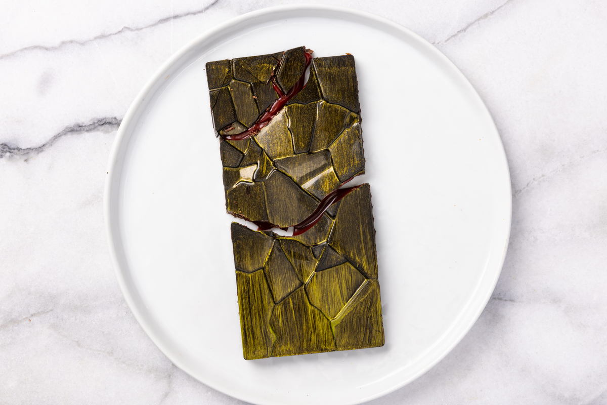 Strawberry-Serrano Chocolate Bar