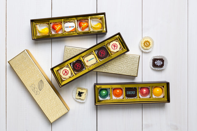 5 Piece Box Corporate Gift, Party Favor, Custom Chocolate