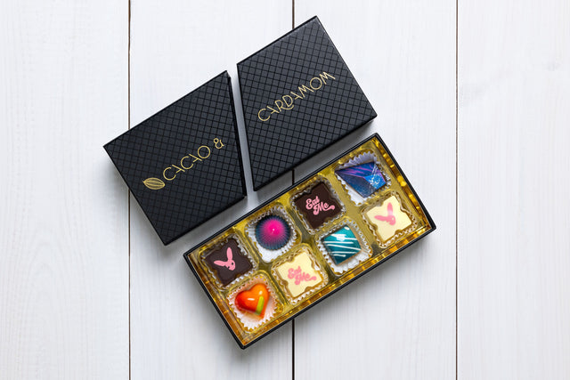8 Piece Box Corporate Gift, Party Favor, Custom Chocolate