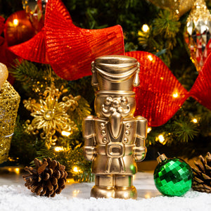 Dark Chocolate Gourmet Nutcracker handcrafted with premium dark chocolate for festive Christmas gifting by Cacao & Cardamom.