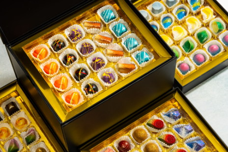 80 Piece Box Corporate Gift, Party Favor, Custom Chocolate