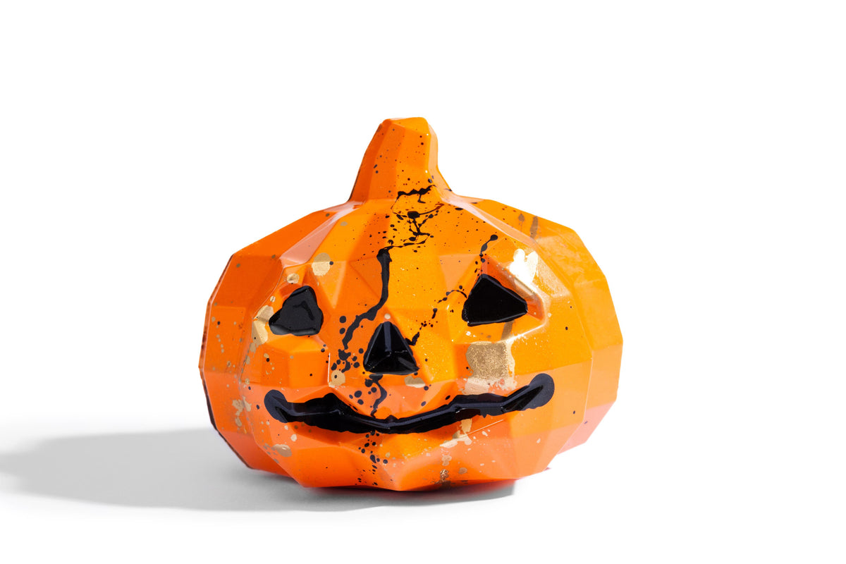 Smash Pumpkin artisan chocolate beautifully presented for Thanksgiving gifting.