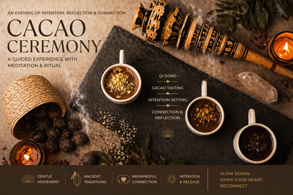 Cacao Ceremony & Chocolate Tasting, October 23, 5-7pm